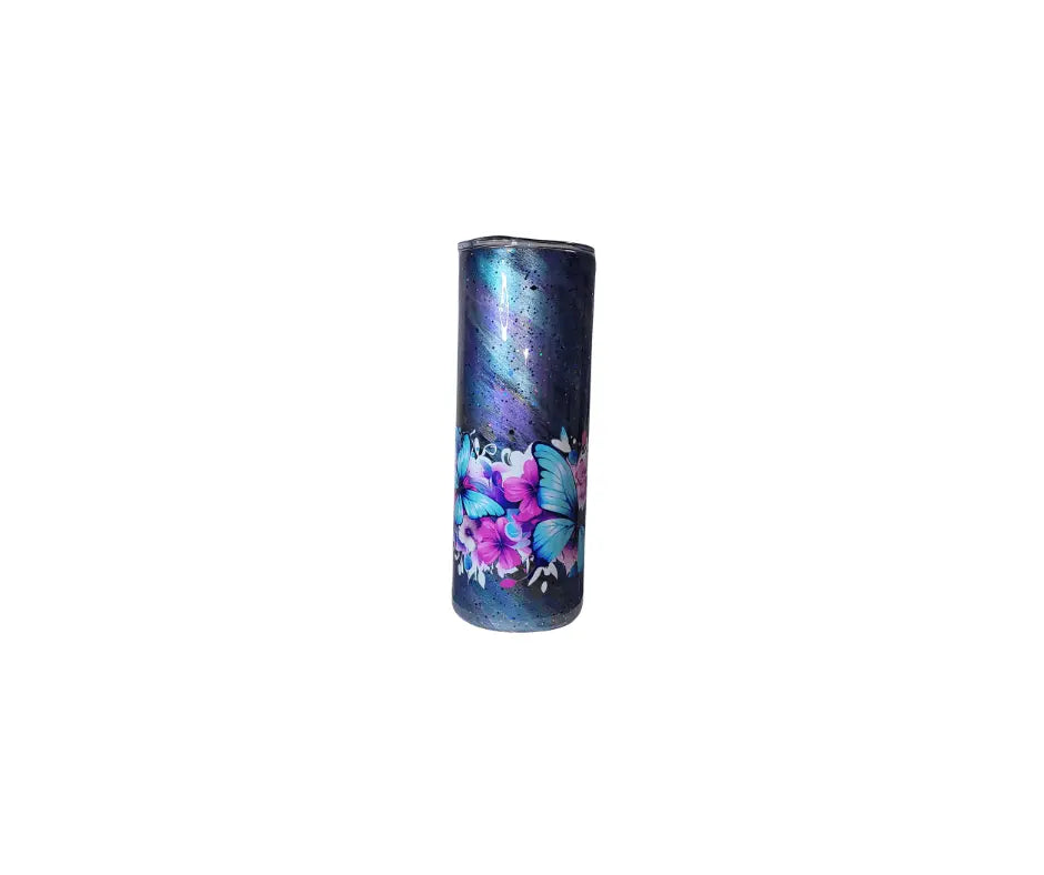 Proclaim Tumbler: Handcrafted 20oz Stainless Steel Tumbler – Galaxies blue skies.