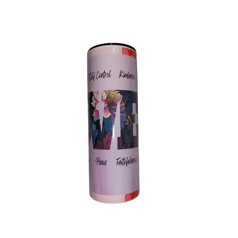 Proclaim Tumbler: Handcrafted 20oz Stainless Steel Tumbler –Fruit of the Spirit - Proclaim Faith Apparel and Accs.