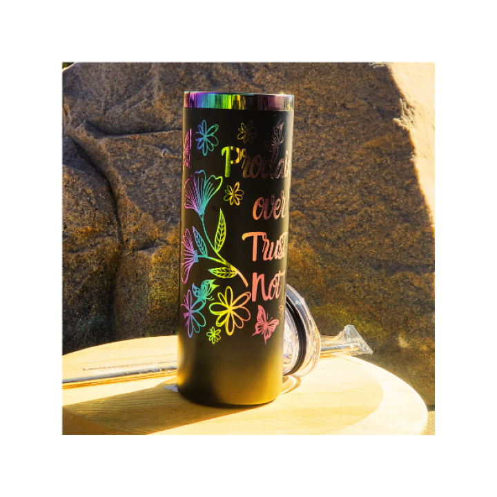 Proclaim Faith Tumbler: Handcrafted 20oz  –Proclaim Faith Over Fear Black